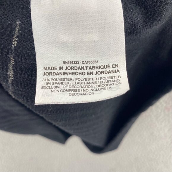 Nike Pro Top Womens Extra Large Gray Stripe Hyperwarm Turtleneck Pullover Active - Picture 6 of 10